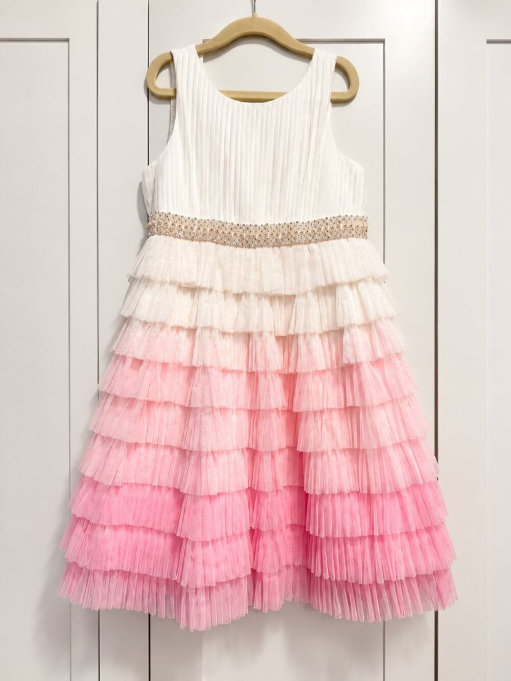 American Princess Ombre Ruffle Dress Girls 6x/7